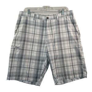 Grand Slam Performance Golf Shorts Men’s Size 34 Grey Plaid Lightweight